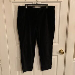 Boden Women Velvet Straight Leg Trousers SZ 14 Regular Color Deep Blue